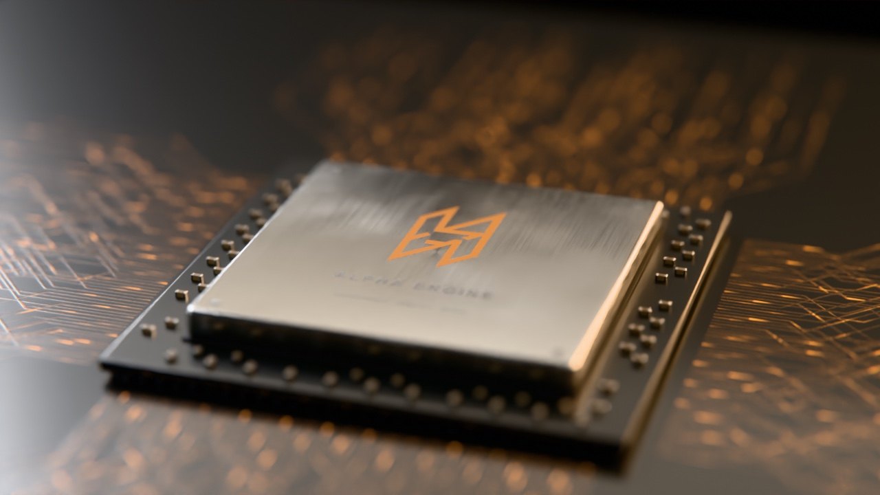 The HashNet Alpha Engine chip
